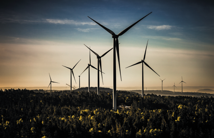 Photo of windpower area in Sweden