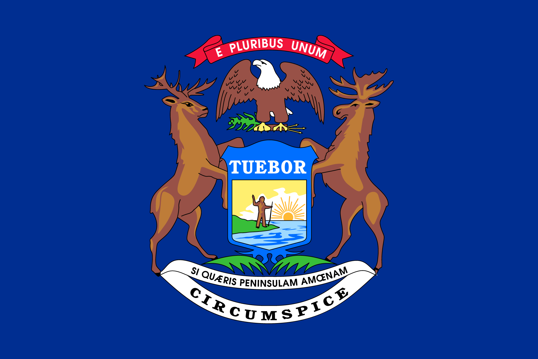 Michigan State Flag